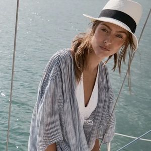 Halogen Straw Panama Hat